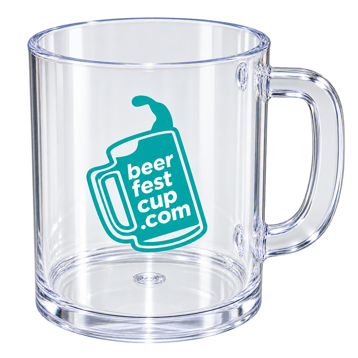 4 oz. custom plastic tasting mug for events