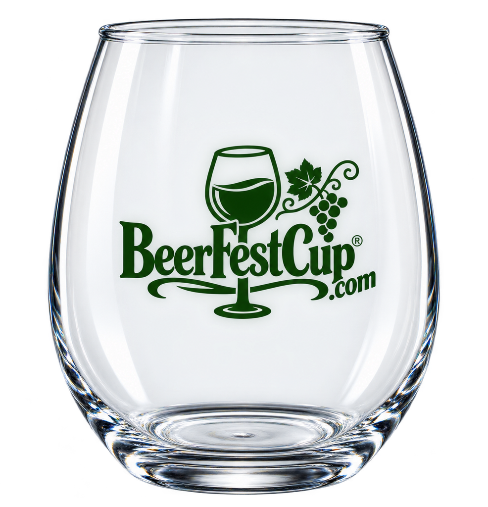 Custom 9 oz. stemless wine tasting glass