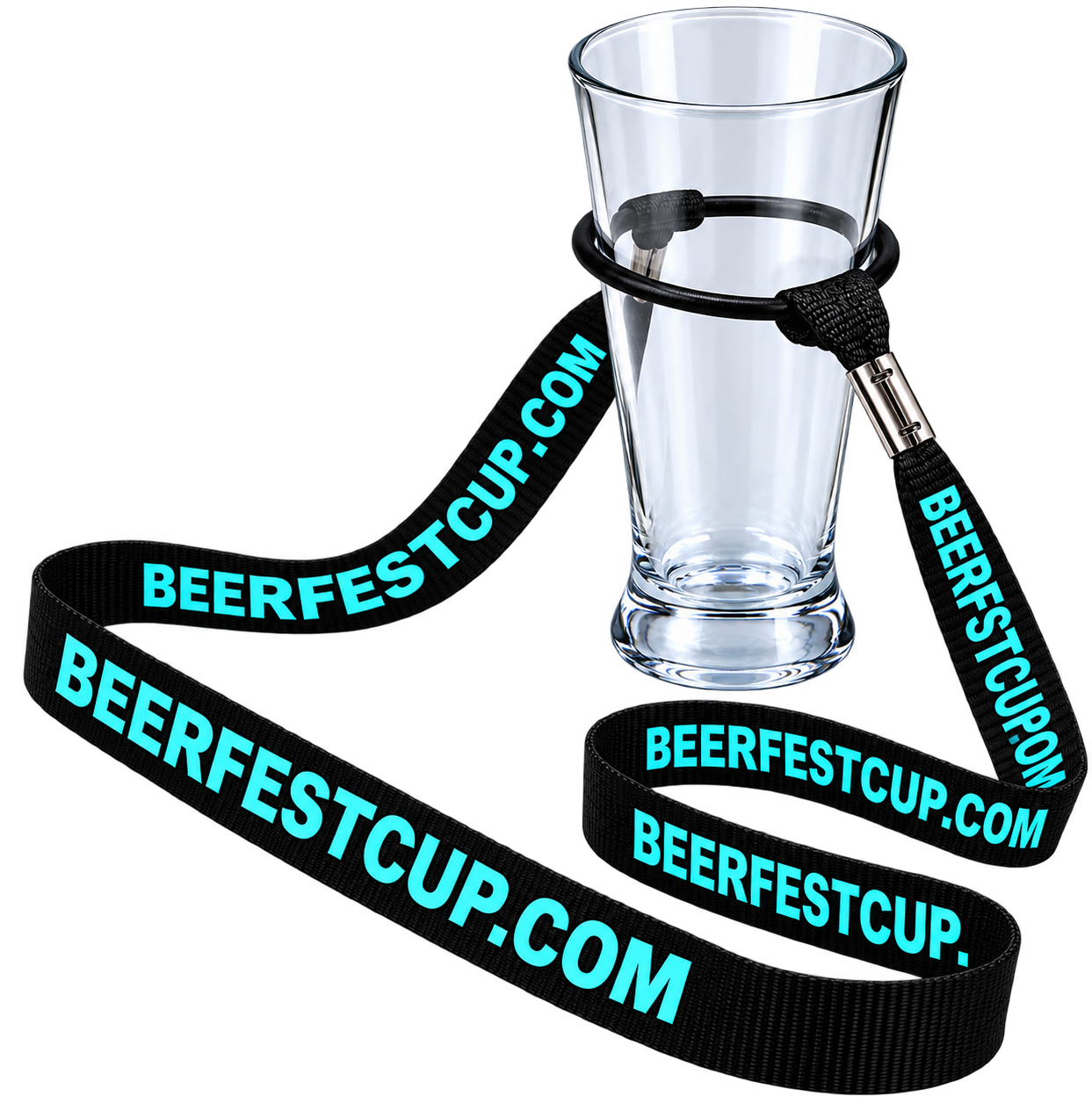O-ring cup lanyards for beer festivals and events