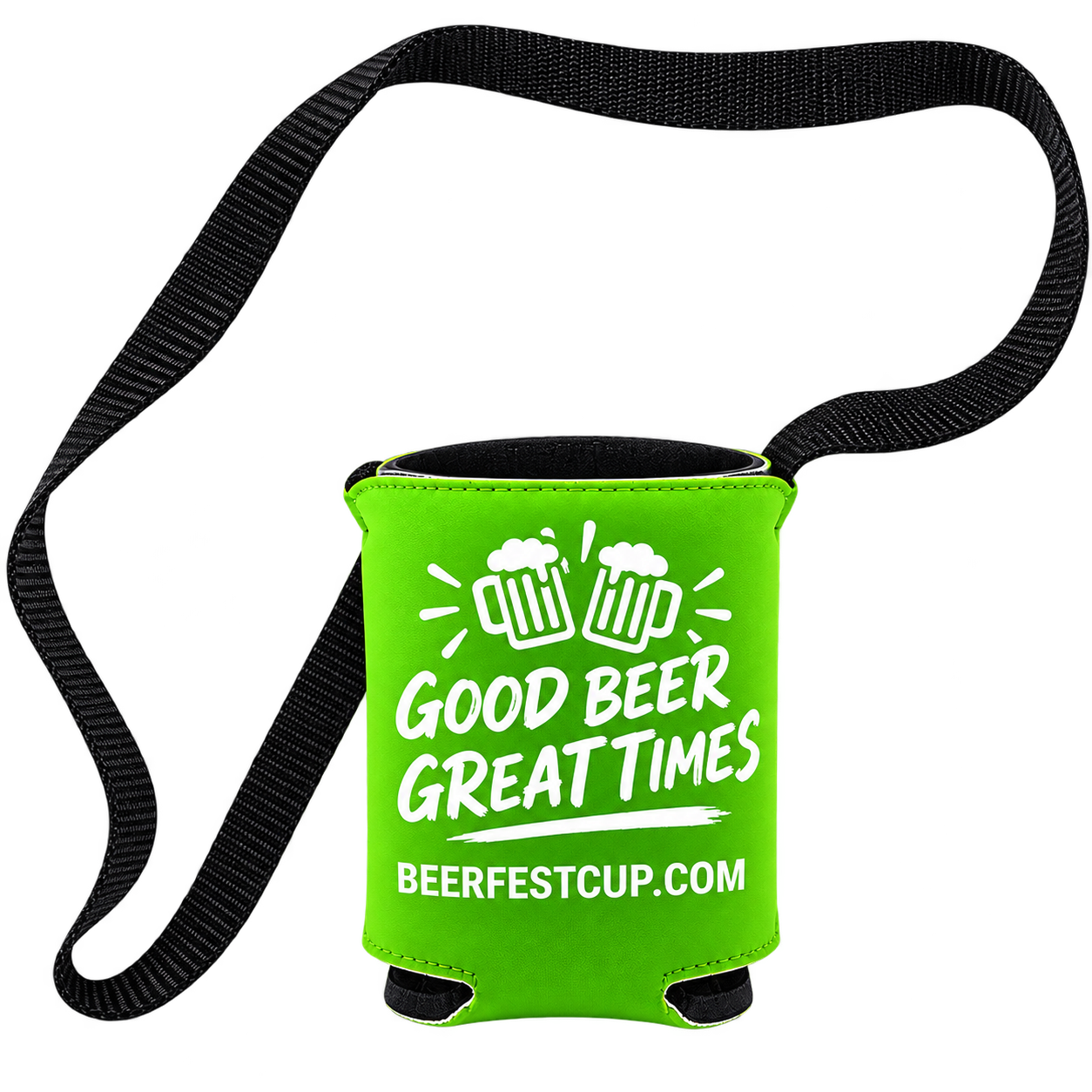 Koozie cup lanyard for beer festivals and events