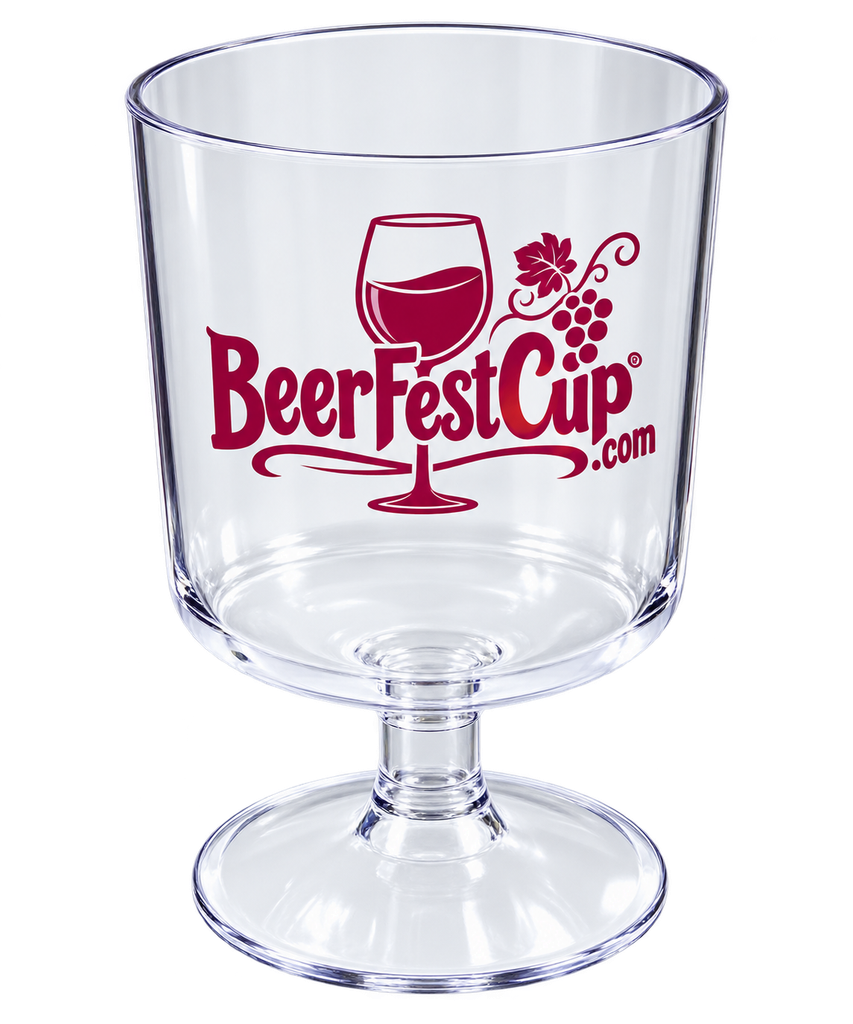 5 oz. clear plastic short stem wine taster