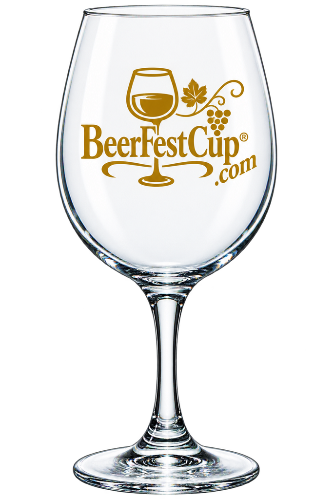 Custom 16.25 oz. FAM stemmed wine glass